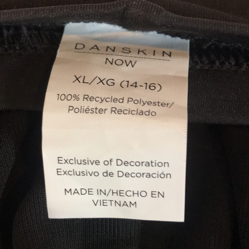NWT Danskin black sheer dance skirt girls size XL (14-16) style WU7111D ballet - Picture 5 of 13